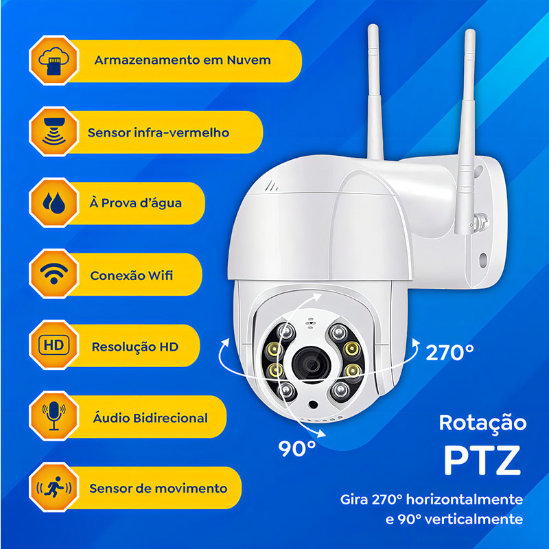 Kit com 2 Câmeras IP Wi-Fi iCSee – Uso Externo - Imagem 4