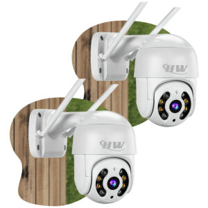 Kit com 2 Câmeras IP Wi-Fi iCSee – Uso Externo
