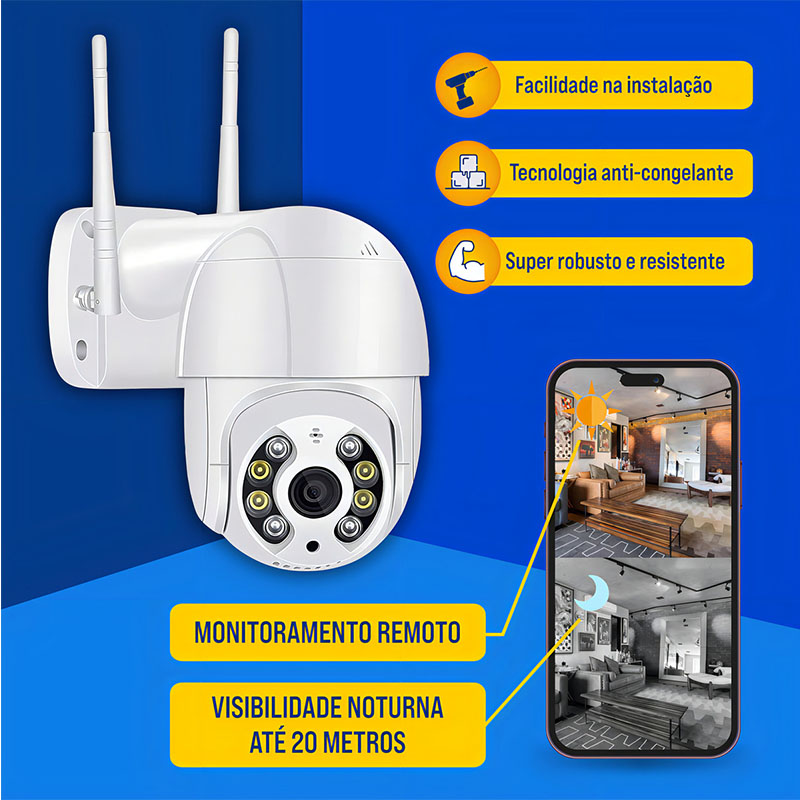 Kit com 2 Câmeras IP Wi-Fi iCSee – Uso Externo - Imagem 3