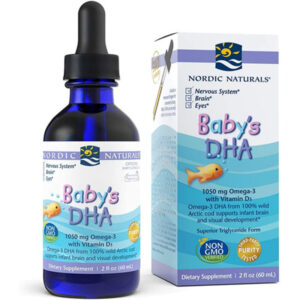 Nordic Naturals Baby’s DHA – Ômega 3 DHA para Bebês (Sem Sabor)