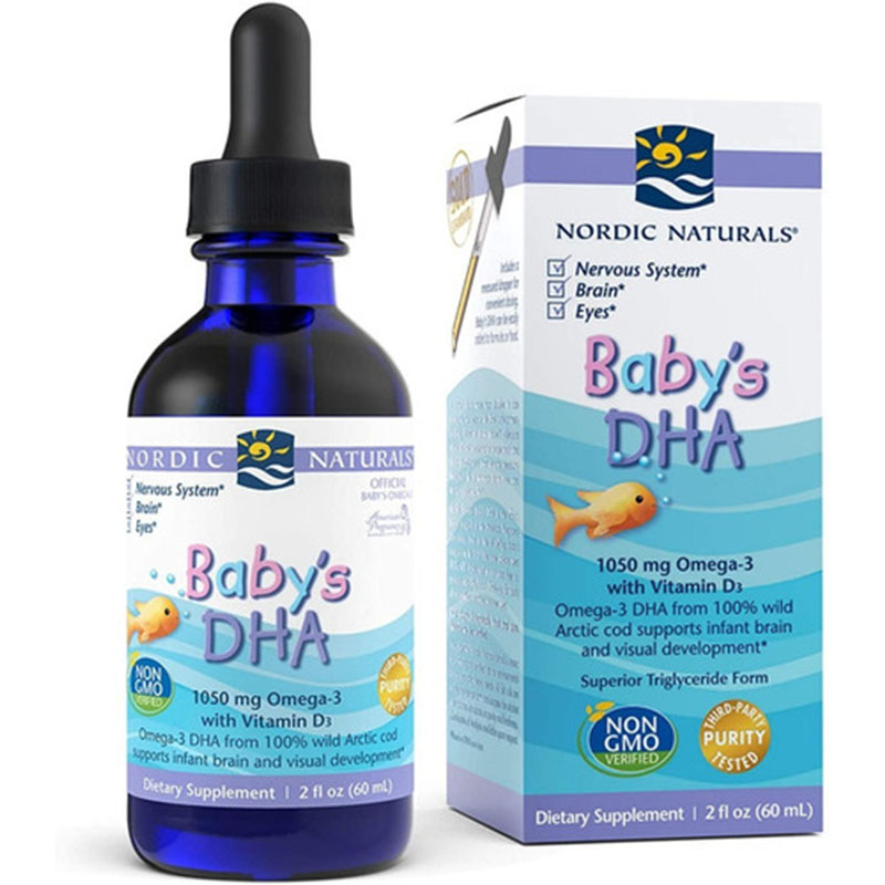 Nordic Naturals Baby’s DHA – Ômega 3 DHA para Bebês (Sem Sabor)