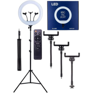 Iluminador Led Ring Light De 18 Polegadas Lives Tripé 215cm